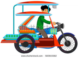 tricycle driver clipart 4 | Clipart Station