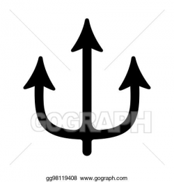 Drawing - Trident. Clipart Drawing gg98119408 - GoGraph