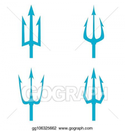 Clip Art Vector - Poseidon s trident set. Stock EPS ...