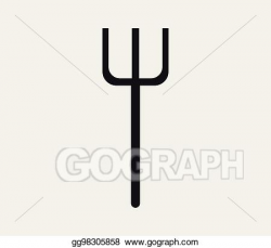 Vector Clipart - Trident icon. Vector Illustration ...
