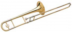 Awesome Trombone Clipart Design - Digital Clipart Collection