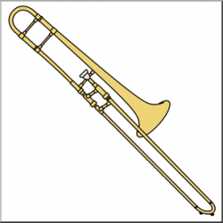 Clip Art: Trombone Color I abcteach.com | abcteach