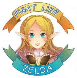 Fight like a girl : Zelda -- by Kurama-chan on DeviantArt