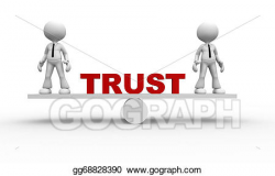 Stock Illustration - Trust concept. Clipart gg68828390 - GoGraph