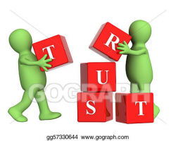 Clip Art - Trust. Stock Illustration gg57330644 - GoGraph
