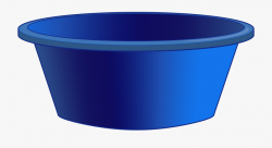 Blue Plastic Tub Png Clipart - Tub Of Water Clipart #526826 ...