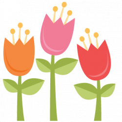 Spring Tulips SVG scrapbook cut file cute clipart files for ...