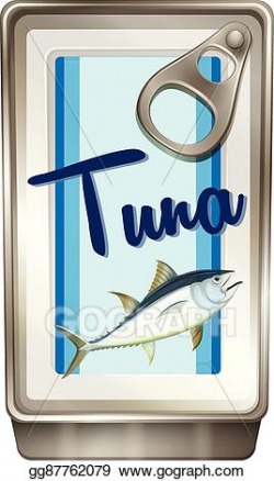 Vector Art - Tuna fish in aluminum can. EPS clipart ...
