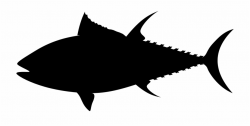 Tuna Fish Silhouette Black Png Image - Tuna Clip Art ...