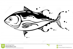 Drawing tuna fish, vector | Artwork | Fish vector, Drawings ...