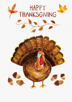 Thanksgiving Clipart Watercolor - Happy Thanksgiving Clipart ...