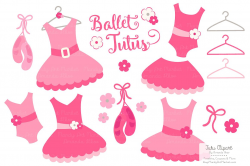 Hot Pink Ballet Tutus Clipart ~ Illustrations ~ Creative Market