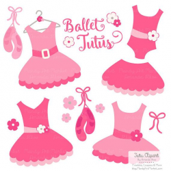 Premium Hot Pink Tutu Clip Art, Pink Dress Clip Art for ...