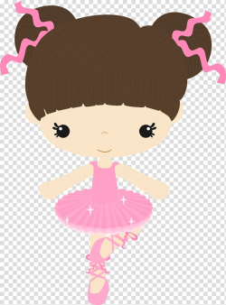 Ballerina girl wearing pink dress illustration, Ballet ...