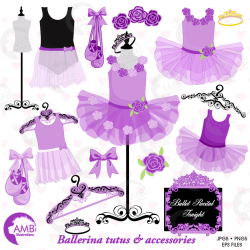 Ballet clipart, Ballerina clipart, ballerina tutus, Lavender Ballet  Costumes, AMB-1318