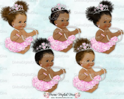 Ballerina Tutu Tiara Gems Pearls Pink Silver | Vintage Baby ...