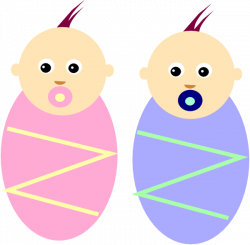Boy Girl Twin Babies Clip Art at Clker.com - vector clip art online ...