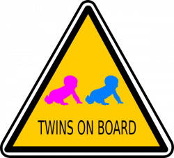 Twins On Board Sign Clip Art at Clker.com - vector clip art online ...