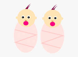 Svg Stock Twin Girls Clip Art - Twins Baby Clipart Png ...