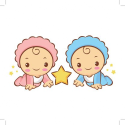 Cute style Twins Character. Gemini Constellation Character ...