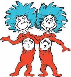 Twins - Thing 1 and Thing 2 on | Clipart Panda - Free ...