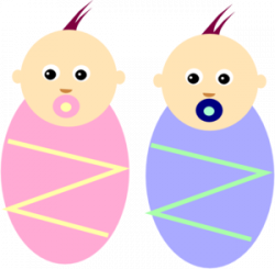Boy Girl Twin Babies Clip Art at Clker.com - vector clip art ...
