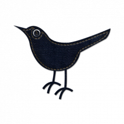 Twitter bird 2 Icon | Blue Jeans Social Media Iconset | Mysitemyway.com