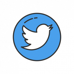 Twitter, circle Icon Free of Popular Social Media - Colored