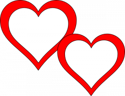 Two Hearts Touching Clip Art at Clker.com - vector clip art online ...