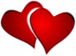 Two Red Hearts Clip Art at Clker.com - vector clip art online ...
