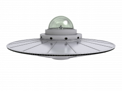Ufo Black Background. Elegant Ufo Flying Saucer Flying Into The ...