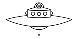 Cartoon UFO Step by Step Drawing Lesson