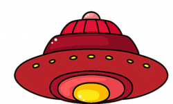 Cartoon Spacecraft Unidentified flying object Clip art - Red UFO ...