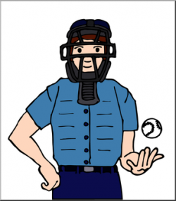 Clip Art: Baseball Umpire Color I abcteach.com | abcteach