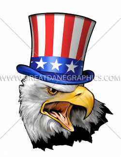 Uncle Sam Eagle | Production Ready Artwork for T-Shirt Printing