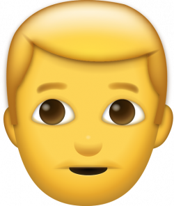 Download Man Iphone Emoji Icon in JPG and AI | Emoji Island