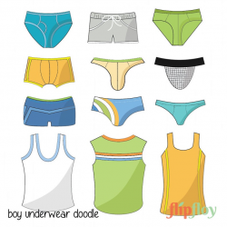 Man Underwear Instant Download - 12 Cartoon Doodle Boy Boxer, Vector Man  Underwear, Man Underwear Clipart, Digital Man Underwear