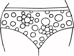 Woman Underwear coloring page | Free Printable Coloring Pages