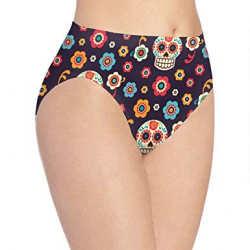 QUCHEN Skull Clipart Women's Underwear Hipster Panties at ...