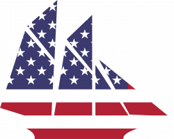 Clipart - American Sailboat