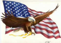 Wallpaper Of The Day: Eagle And Flag | Birds | American flag ...