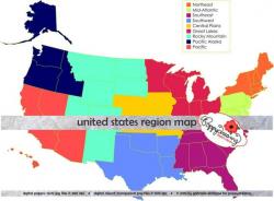 United States Region and State Map Teaching Resources Clipart