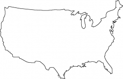 Printable : Blank Map Odd Geography United States Outline ...