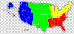 Southern United States Map Western United States Sales ...