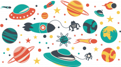 El espacio exterior Illustrator Ilustración - Espacio de universo ...