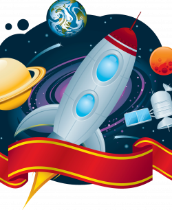 Space exploration Satellite Illustration - Interstellar rocket ...