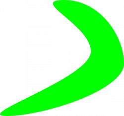 Green Boomerang Clip Art at Clker.com - vector clip art online ...