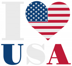 I Love USA PNG Clip Art Image | Gallery Yopriceville - High-Quality ...