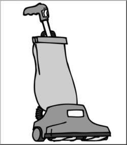 Clip Art: Vacuum Cleaner Grayscale I abcteach.com | abcteach