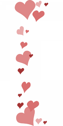 Love Border Pink Hearts Valentine Png - 6603 - TransparentPNG